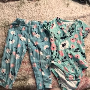 Floral bottom and onesie